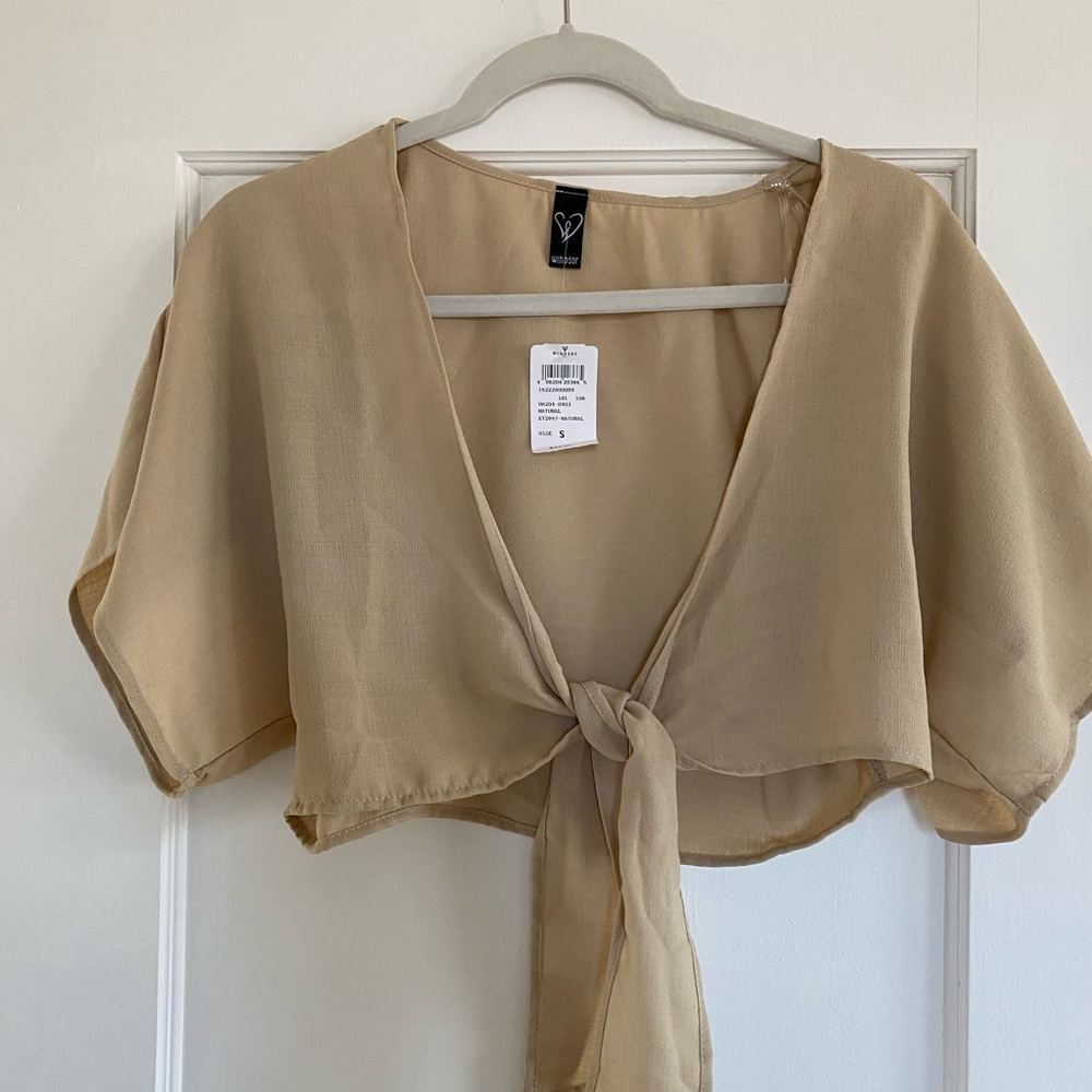 Tan tie top from Windsor